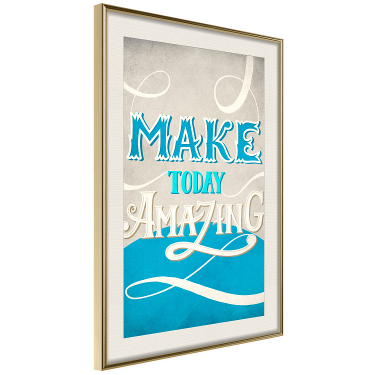 Poster Make today amazing - motivational English quote on a decorative background 114422 additionalImage 14