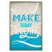Poster Make today amazing - motivational English quote on a decorative background 114422 additionalThumb 16
