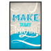 Poster Make today amazing - motivational English quote on a decorative background 114422 additionalThumb 24
