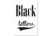 Canvas Art Print Black Letters (1 Part) Vertical 114722