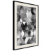 Poster Black and white rhombuses - modern composition with geometric shapes 115022 additionalThumb 3