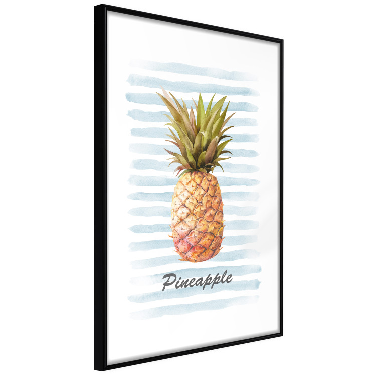 Wall Poster Pineapple and Stripes - colorful composition with a tropical fruit and text 115322 additionalImage 12