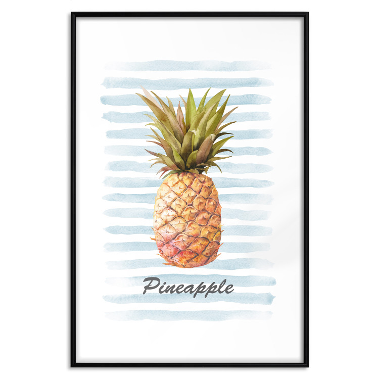 Wall Poster Pineapple and Stripes - colorful composition with a tropical fruit and text 115322 additionalImage 15