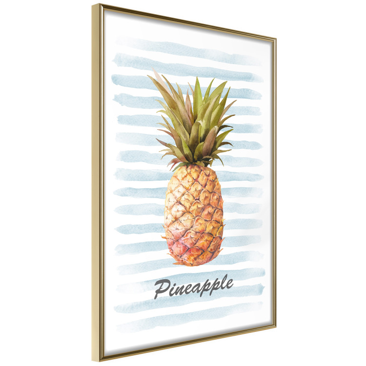 Wall Poster Pineapple and Stripes - colorful composition with a tropical fruit and text 115322 additionalImage 11