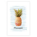 Wall Poster Pineapple and Stripes - colorful composition with a tropical fruit and text 115322 additionalThumb 19
