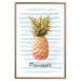 Wall Poster Pineapple and Stripes - colorful composition with a tropical fruit and text 115322 additionalThumb 16
