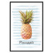 Wall Poster Pineapple and Stripes - colorful composition with a tropical fruit and text 115322 additionalThumb 18