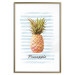 Wall Poster Pineapple and Stripes - colorful composition with a tropical fruit and text 115322 additionalThumb 14