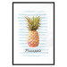 Wall Poster Pineapple and Stripes - colorful composition with a tropical fruit and text 115322 additionalThumb 15