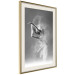 Wall Poster Playful Ballerina - black and white composition with a dancing ballet woman 116322 additionalThumb 2