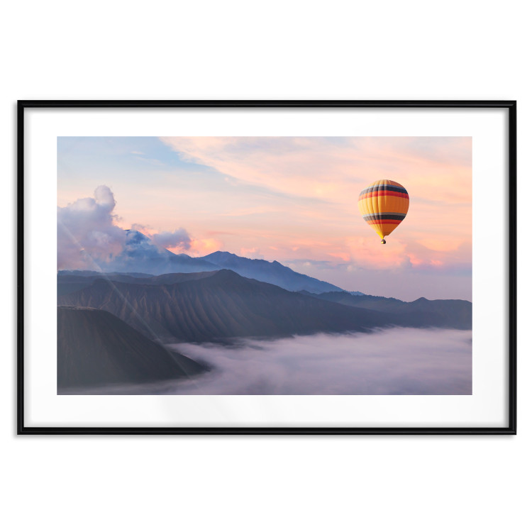 Wall Poster It's Worth Dreaming - picturesque mountain landscape against a backdrop of pink clouds and sky 116822 additionalImage 17
