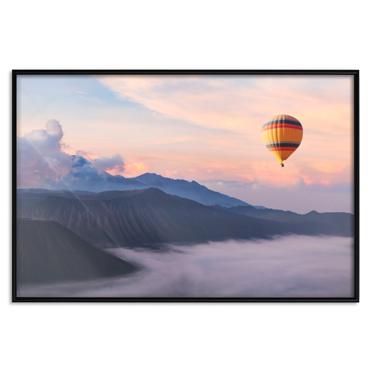 Wall Poster It's Worth Dreaming - picturesque mountain landscape against a backdrop of pink clouds and sky 116822 additionalImage 18