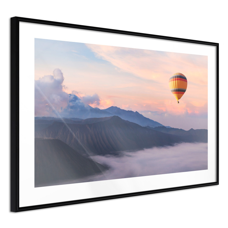 Wall Poster It's Worth Dreaming - picturesque mountain landscape against a backdrop of pink clouds and sky 116822 additionalImage 11