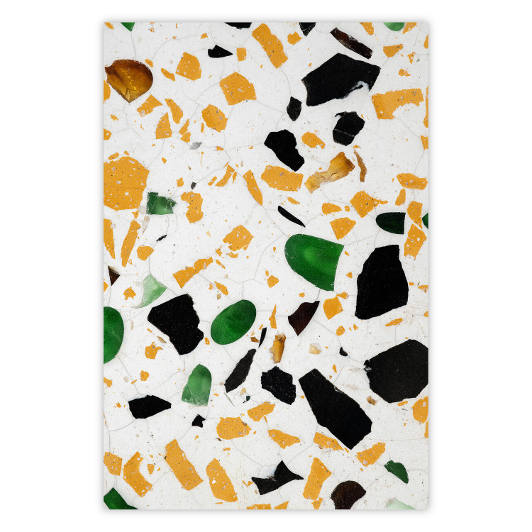 Poster Terrazzo - colorful geometric abstract composition on marble 117622