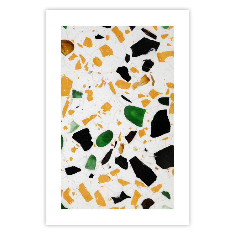 Poster Terrazzo - colorful geometric abstract composition on marble 117622 additionalImage 25