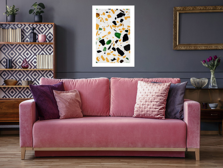 Poster Terrazzo - colorful geometric abstract composition on marble 117622 additionalImage 4