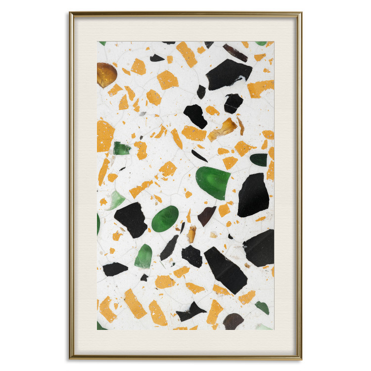 Poster Terrazzo - colorful geometric abstract composition on marble 117622 additionalImage 21