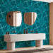 Modern Wallpaper Geometric Turquoise 118422 additionalThumb 10