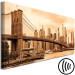 Canvas Print Manhattan in the Panorama - the famous sepia bridge in Manhattan 118622 additionalThumb 6