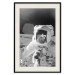 Wall Poster Cosmonaut Profession - black and white frame of the first man on the moon 123522 additionalThumb 18