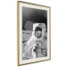 Wall Poster Cosmonaut Profession - black and white frame of the first man on the moon 123522 additionalThumb 2