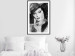 Wall Poster Diva - black and white portrait of woman with expressive lips and eyes 123922 additionalThumb 4
