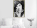 Wall Poster Diva - black and white portrait of woman with expressive lips and eyes 123922 additionalThumb 5