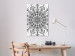 Canvas Mandala - black oriental pattern on white background 124422 additionalThumb 3