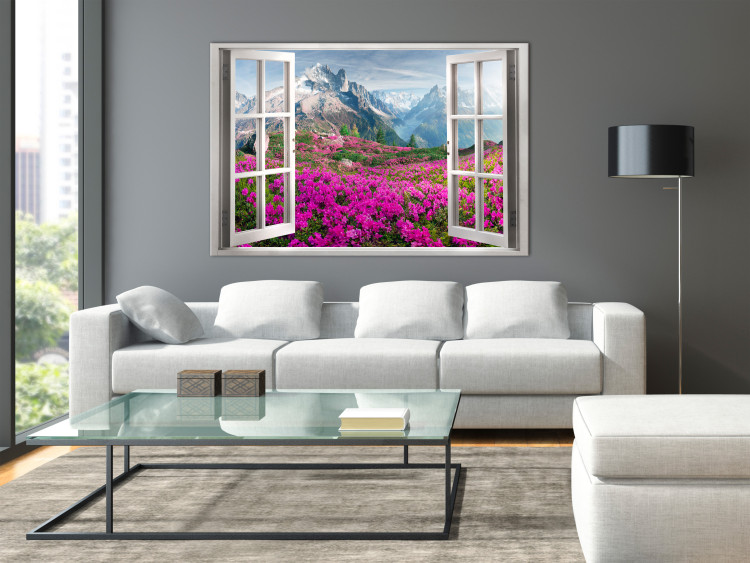 Canvas Art Print Alpine Rhododendrons (1 Part) Wide 125222 additionalImage 3