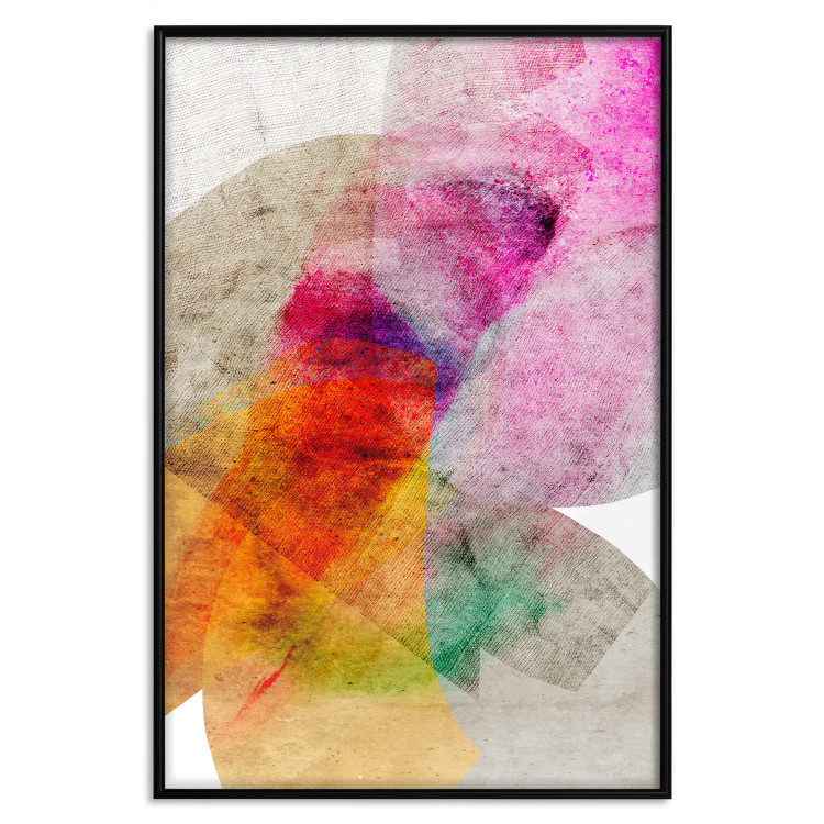 Poster Kaleidoscope - abstract composition of multicolored fabric texture 127522 additionalImage 14