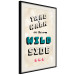Wall Poster Take Walk on the Wild Side - colorful English text on a beige background 128922 additionalThumb 2