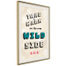 Wall Poster Take Walk on the Wild Side - colorful English text on a beige background 128922 additionalThumb 3