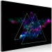 Canvas Art Print Cosmic Mirror (1-part) wide - abstract dark triangles 129122 additionalThumb 2