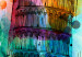 Canvas Colorful Tower (1-part) vertical - abstract architecture of a tower 129322 additionalThumb 5