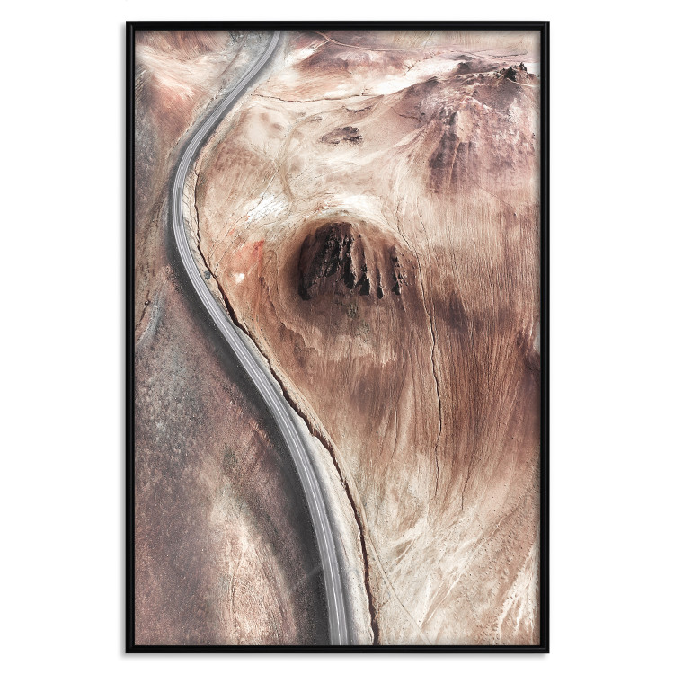 Wall Poster Mountain Serpentine - abstract brown texture in artistic style 129722 additionalImage 19