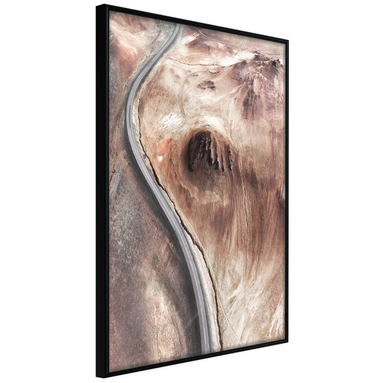 Wall Poster Mountain Serpentine - abstract brown texture in artistic style 129722 additionalImage 11