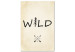 Canvas Wild Nature (1-piece) Vertical - English text with a tree 130422