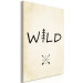 Canvas Wild Nature (1-piece) Vertical - English text with a tree 130422 additionalThumb 2