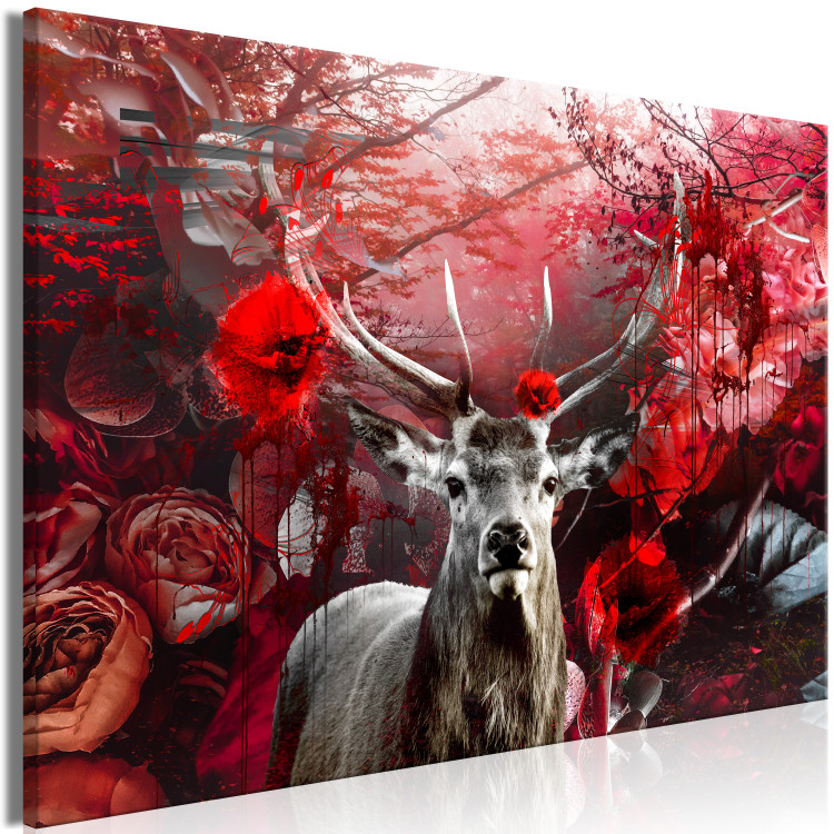 Large canvas print Purple Deer [Large Format] 131522 additionalImage 2