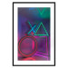 Poster Winning Zone - geometric figures with colorful neon inserts 131922 additionalThumb 17