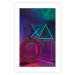 Poster Winning Zone - geometric figures with colorful neon inserts 131922 additionalThumb 25