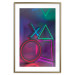 Poster Winning Zone - geometric figures with colorful neon inserts 131922 additionalThumb 14