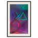 Poster Winning Zone - geometric figures with colorful neon inserts 131922 additionalThumb 19