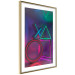 Poster Winning Zone - geometric figures with colorful neon inserts 131922 additionalThumb 9