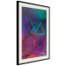 Poster Winning Zone - geometric figures with colorful neon inserts 131922 additionalThumb 2