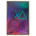 Poster Winning Zone - geometric figures with colorful neon inserts 131922 additionalThumb 21