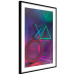 Poster Winning Zone - geometric figures with colorful neon inserts 131922 additionalThumb 8