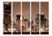 Folding Screen Nightlife in Miami II (5-piece) - city skyline in the middle of the night 133122 additionalThumb 3