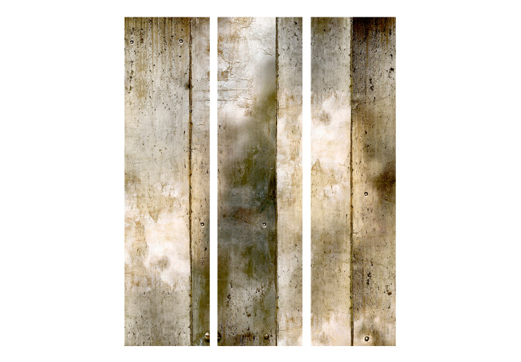 Room Divider Golden Stripes (3-piece) - industrial background with concrete texture 133222 additionalImage 3