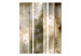 Room Divider Golden Stripes (3-piece) - industrial background with concrete texture 133222 additionalThumb 3